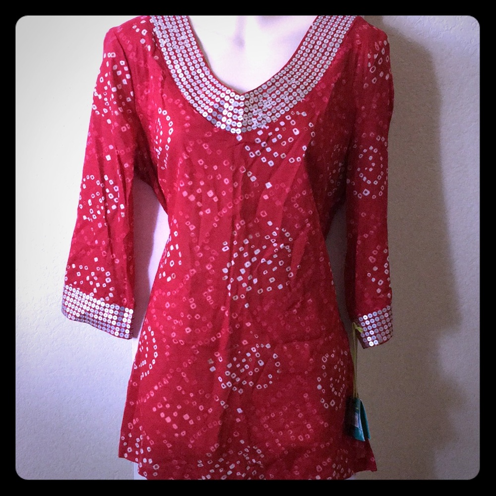 New With Tags Calypso St. Barth Target Top Boho